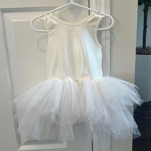 Iloveplum B.A.E. metallic ivory tutu size 2y